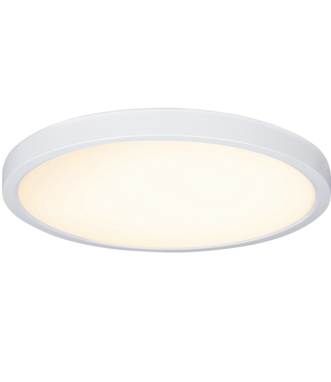 Mooie platte plafondlamp wit klein