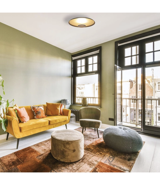 Warme strakke plafondlamp middel