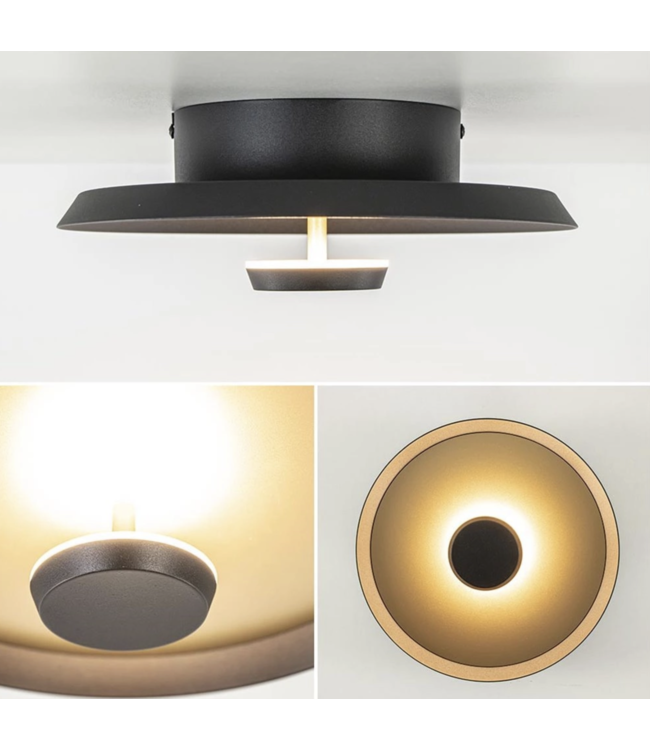 Warme strakke plafondlamp middel