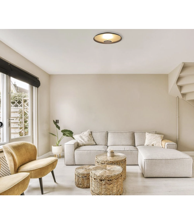 Warme strakke plafondlamp groot