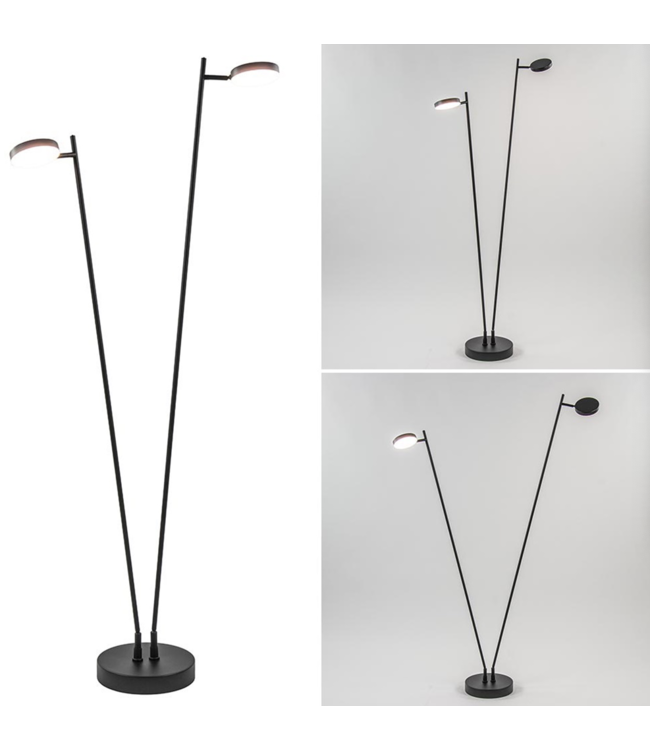 Draadloze leeslamp met accu tweelichts dim to warm