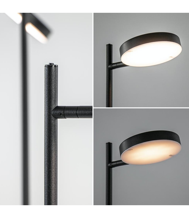 Draadloze leeslamp met accu tweelichts dim to warm