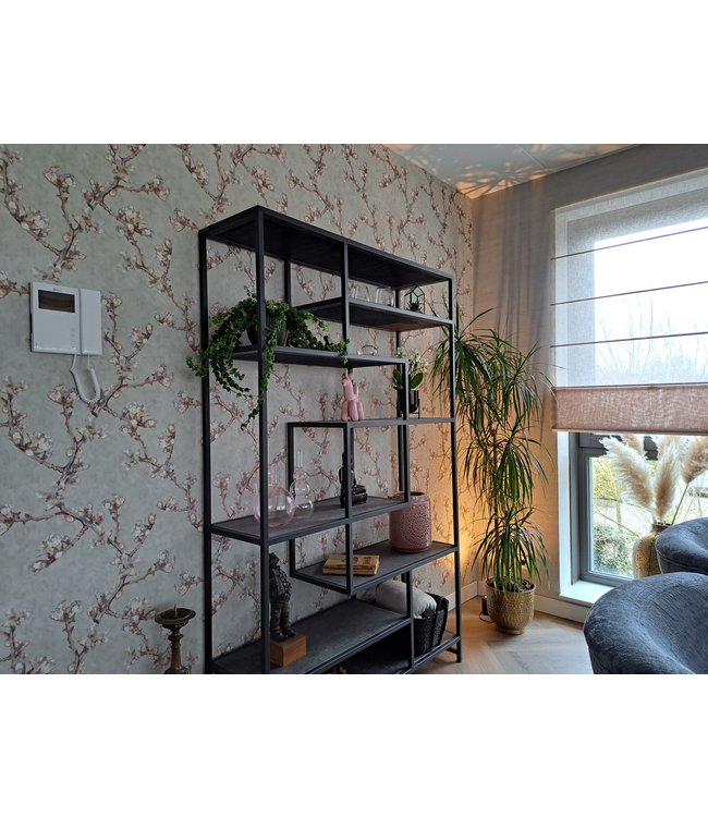 Strakke ronde grondspot -8cm- Zwart