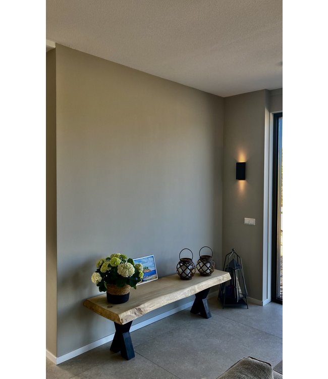 Strakke wandlamp up en down light -Wit-