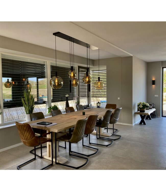 Strakke wandlamp up en down light -Wit-