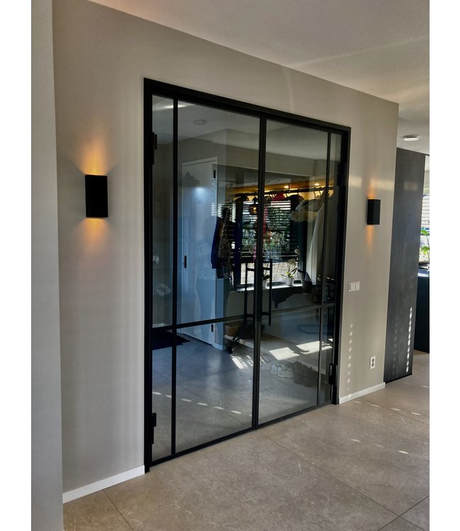 Strakke wandlamp up en down light -RVS-