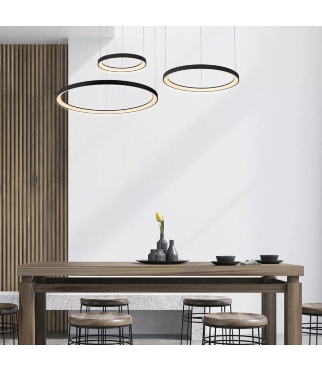 Design LED lamp cirkelvormig -100cm-Dappled Oil-