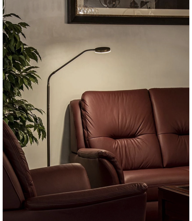 leeslamp dimbaar-bronskleur-H145