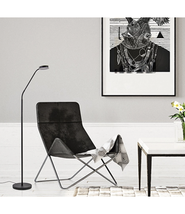 Leeslamp dim to warm-zwartkleur-H145