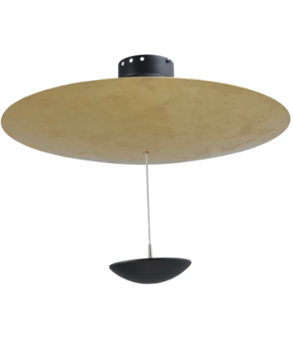 Masterlight Plafond lamp zwart-goldleaf-60cm Dim to warm