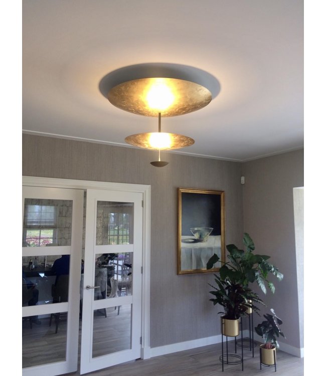 Videlamp goldleaf 3 schalen dim to warm