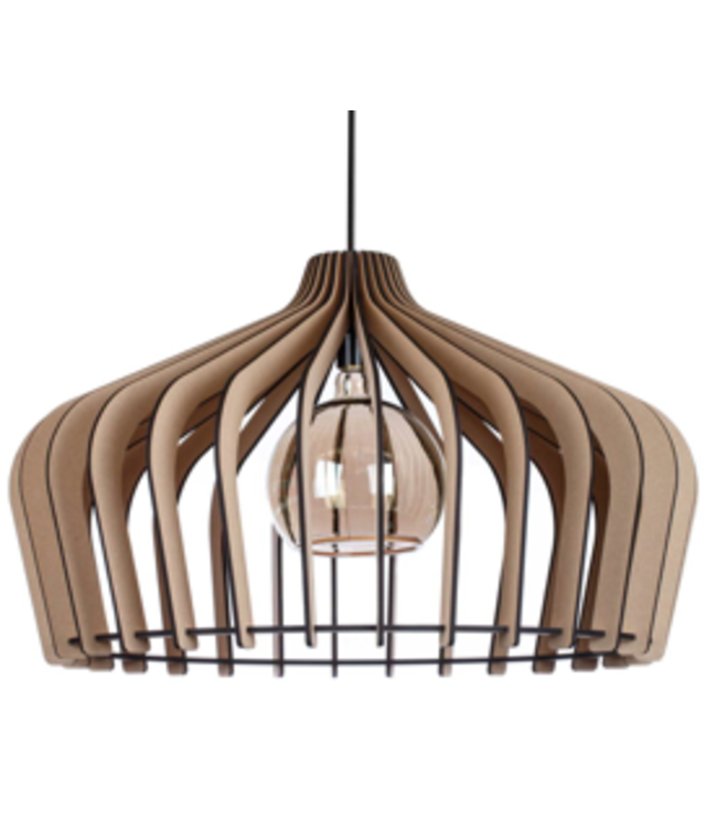 hanglamp Crown opengewerkt 75 cm naturel