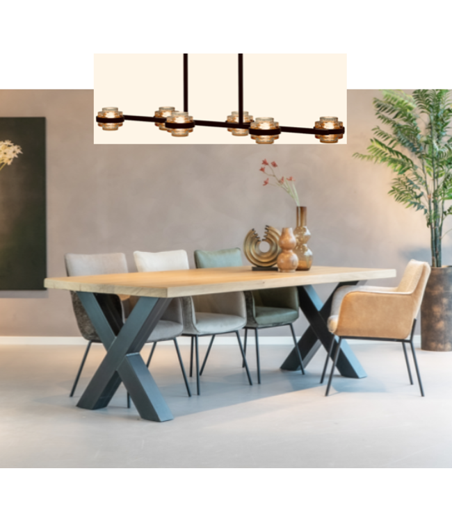 Hanglamp Dynasty Champagne 6 lichts