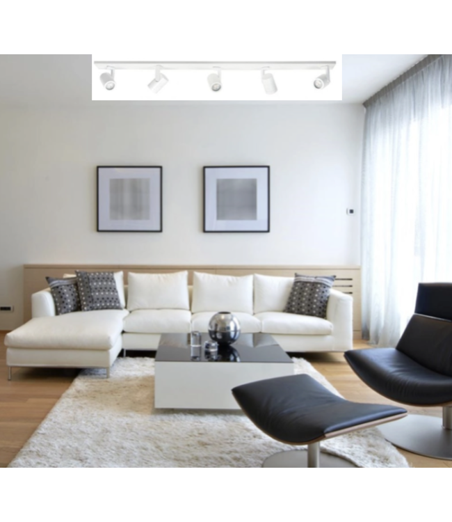 Spot Halo Wit 5-lichts