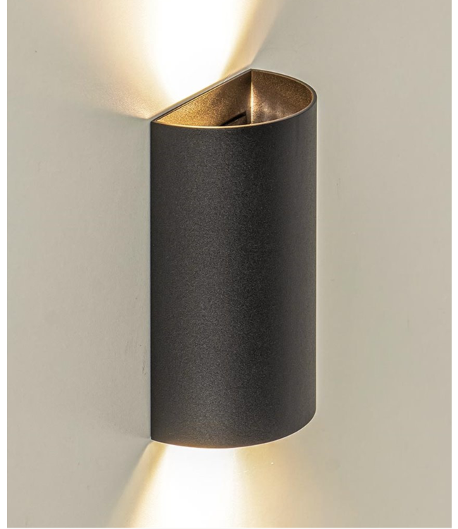 Wandlamp Hera Up Down Zwart