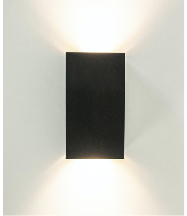 Eros Wandlamp Up en Down Zwart/Goud