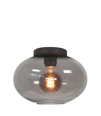 Plafondlamp Fantasy Zwart met Smoke Glas