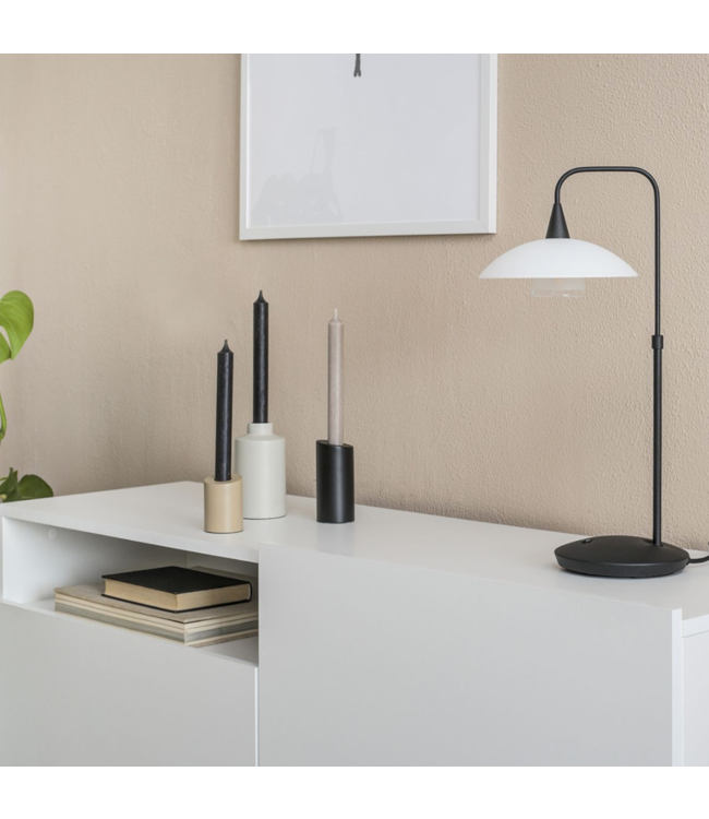 Tafellamp Tallerken Zwart