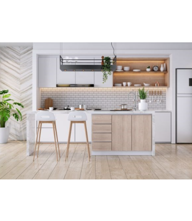 Zwarte Kookeiland hanglamp display