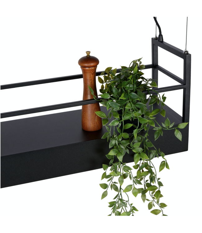 Zwarte Kookeiland hanglamp display