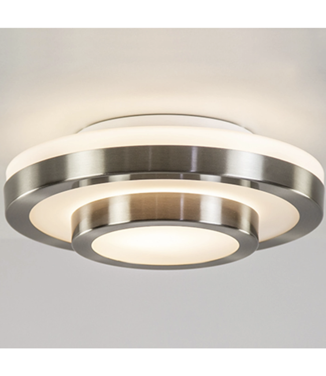 industriele RVS badkamer/toilet lamp 26cm