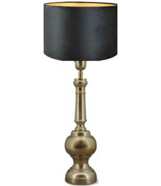 Bedlamp Brass Brons-Fluweel Zwart - ø30 cm
