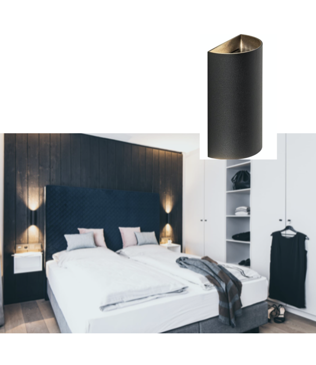 Bedlamp Hera Up Down Zwart