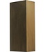 Masterlight Strakke bed wandlamp up en down light -Antique Brass