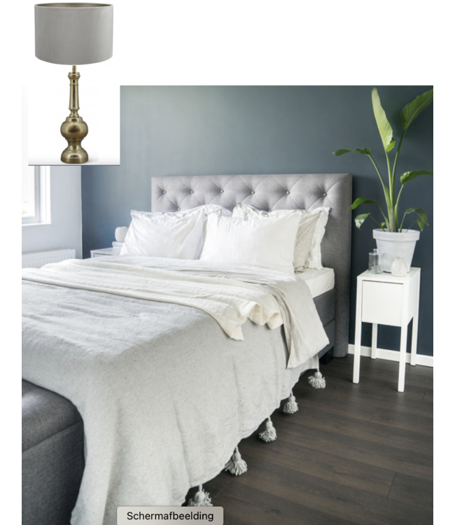 Bedlamp Brass Brons-Fluweel Smoke ø30 cm