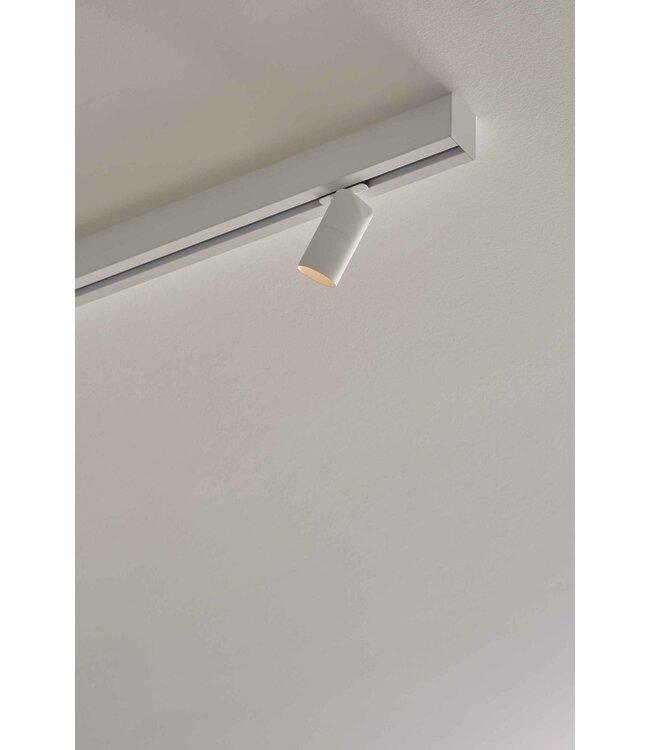 Design whiteline slot track opbouw 200cm wit dimbare leds