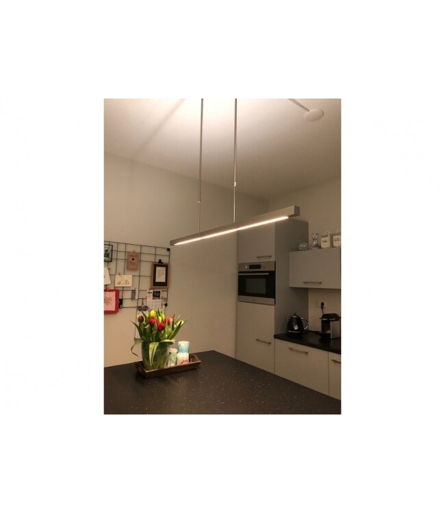 Kookeiland led lamp 2700K voor kookeiland up/downlight - 100cm - Mat RVS