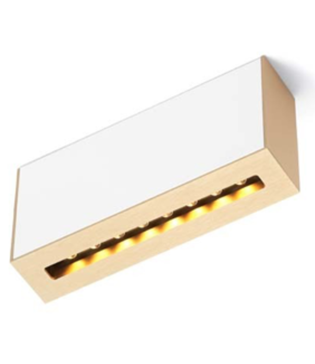Design whiteline slot small opbouw 180cm Black met bronze dimbare leds