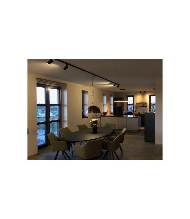 Kookeiland led glasplaat helder -130cm -met push dimmer