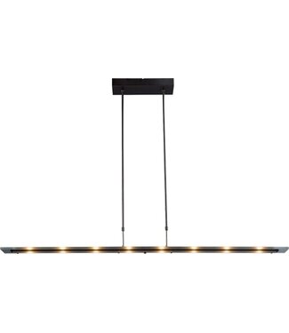 Masterlight Hanglamp led glasplaat helder -130cm -met push dimmer