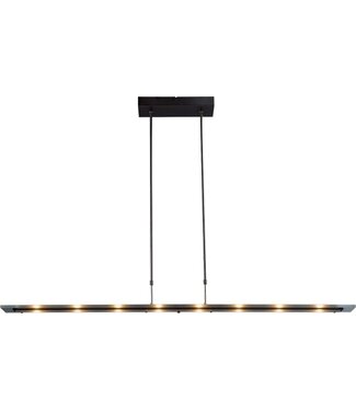 Masterlight Hanglamp  led glasplaat helder -130cm -met push dimmer