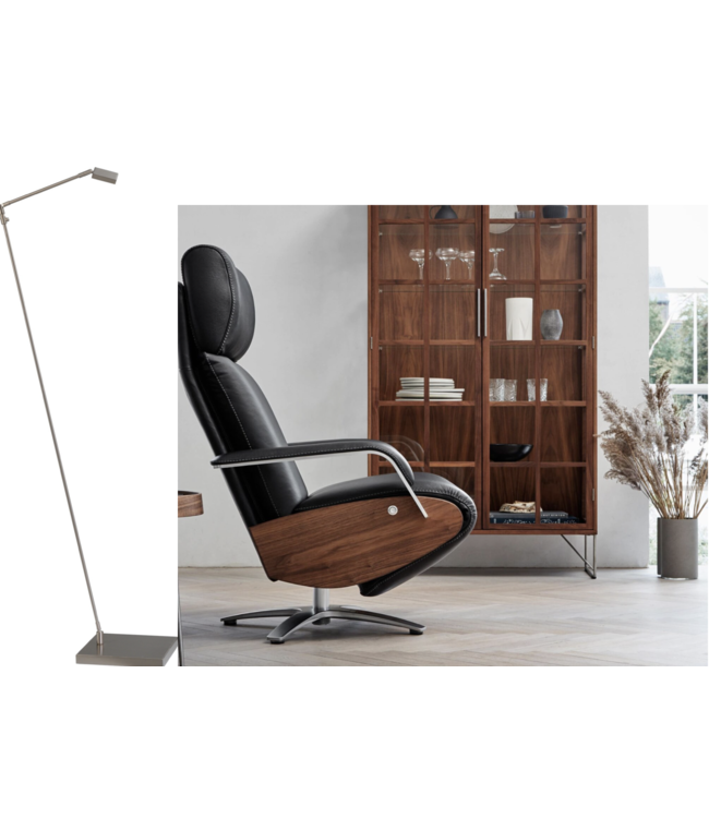 Design leeslamp staand model 6w LED met dimmer