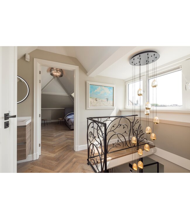 Videlamp golden egg 14L zwart messing