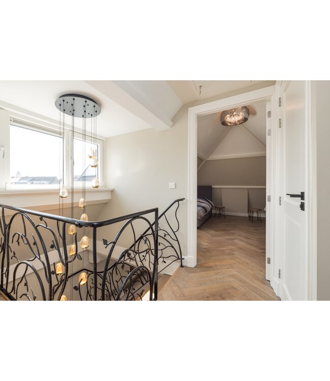 Videlamp golden egg 14L zwart messing