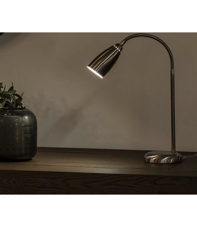 Bureaulamp rvs touch incl g9