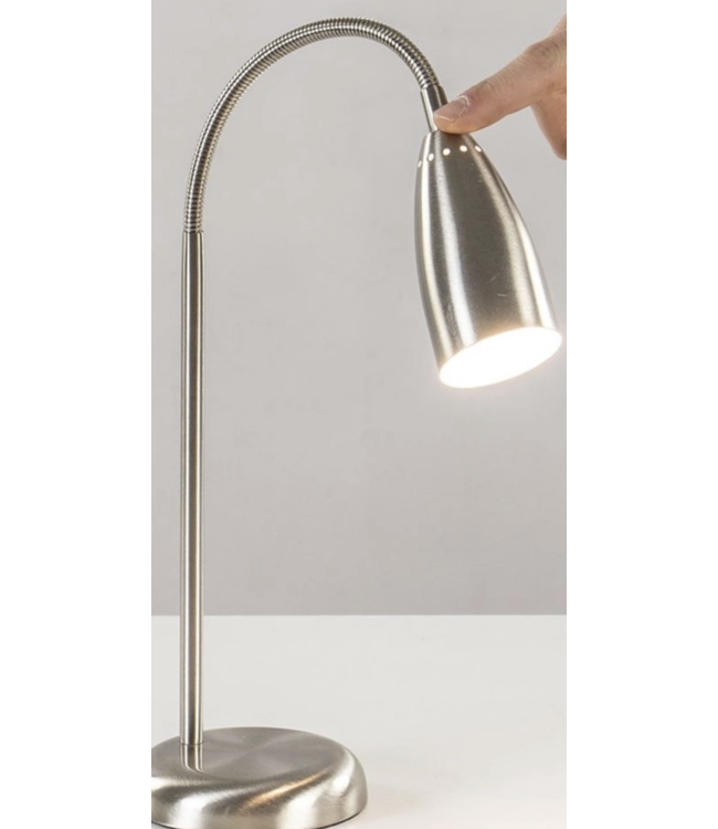Bureaulamp rvs touch incl g9