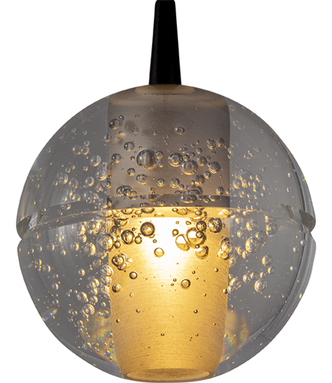 Hanglamp bubble glazen 50cm rond 7 lichts dtw