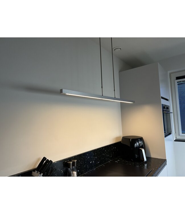 Kookeiland led lamp 2700K voor kookeiland up/downlight - 100cm - Mat RVS