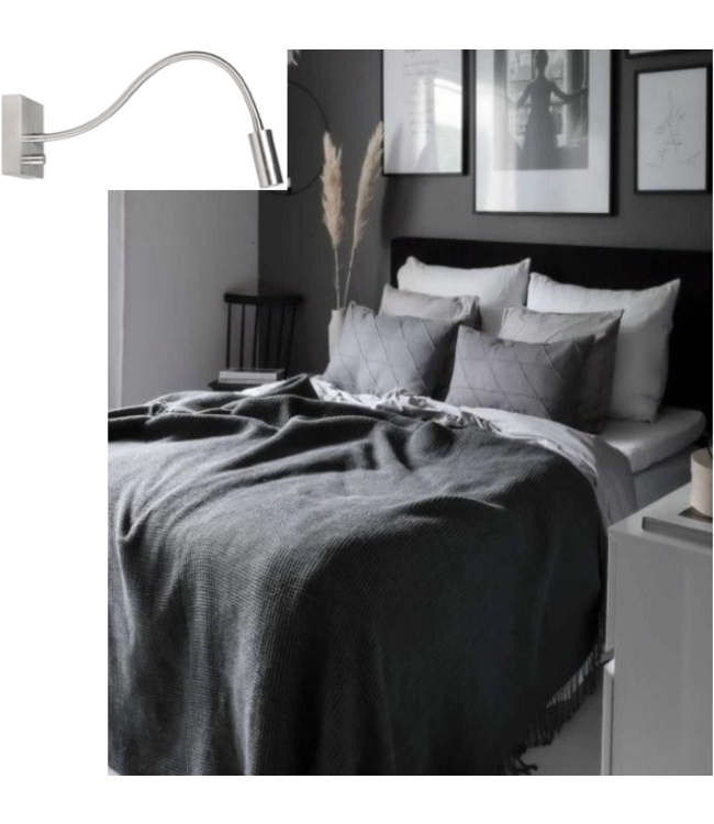 Bedlamp LED voor aan de wand met dimmer