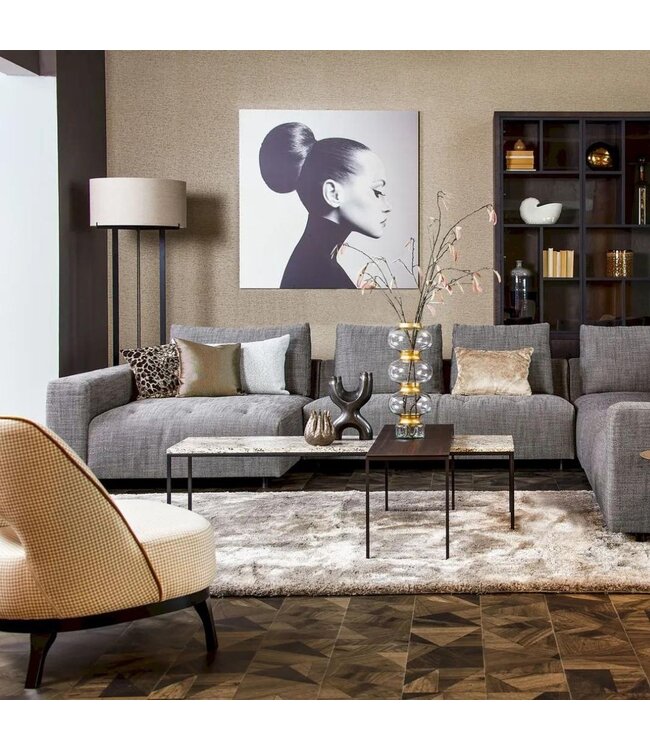 Stoere vloerlamp incl kap 175cm hoog kap