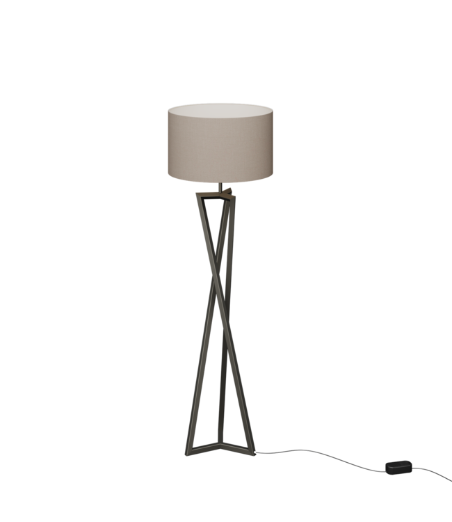 Ztahl Stoere vloerlamp Altrani incl kap 190cm hoog