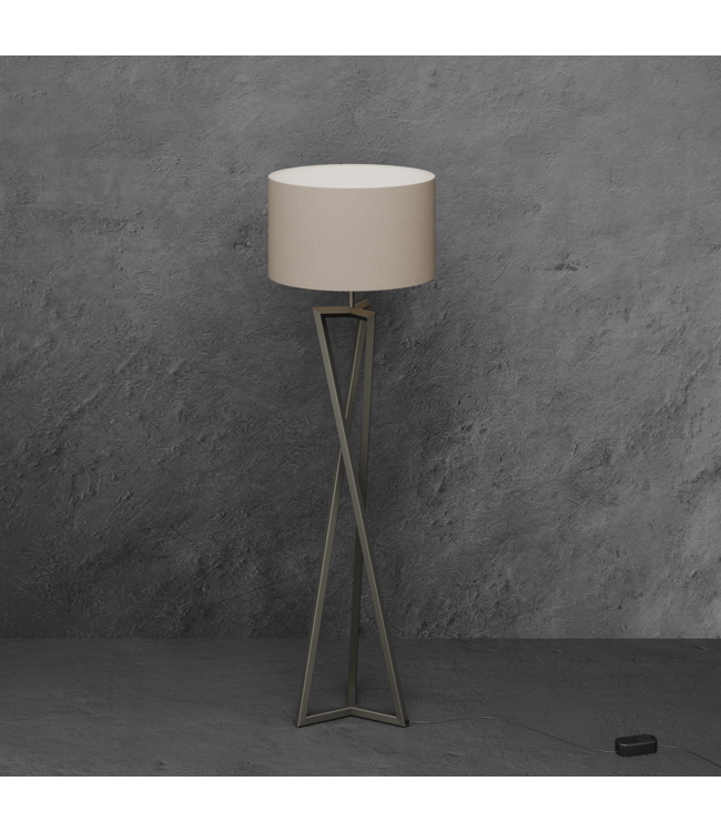 Stoere vloerlamp incl kap 190cm hoog