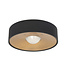 Highlight Plafondlamp zwart met goud led klein