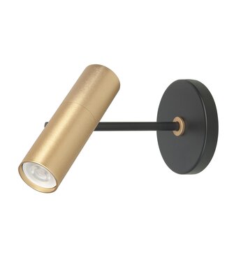 Highlight Wandlamp gold met zwart