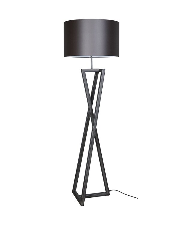 Stoere vloerlamp incl kap 165cm hoog