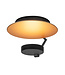 Highlight Plafondlamp klein met indirect licht zwart goud